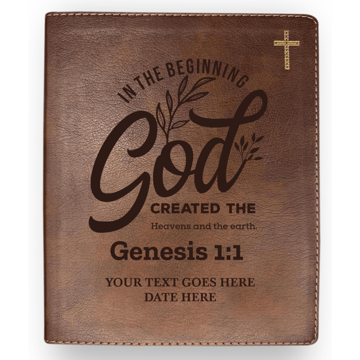 Personalized NIV Journaling Bible With Genesis 1:1 Full Cover | Shepherds Shelf - Shepherds Shelf