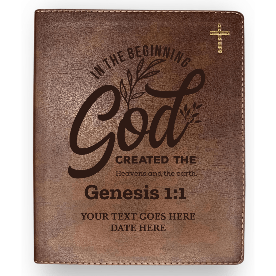 Personalized NIV Journaling Bible With Genesis 1:1 Full Cover | Shepherds Shelf - Shepherds Shelf
