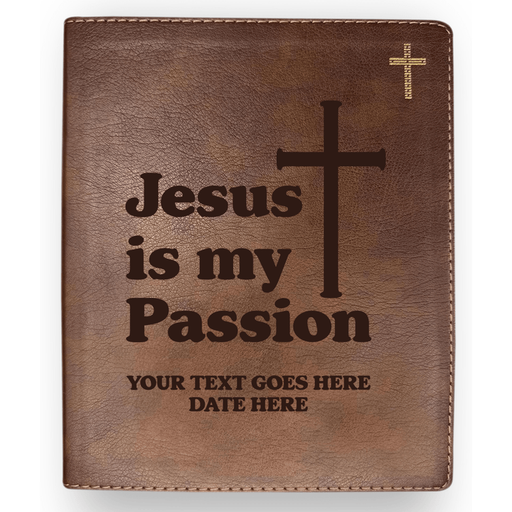 Personalized NIV Journaling Bible With Jesus is my Passion Full Cover | Shepherds Shelf - Shepherds Shelf
