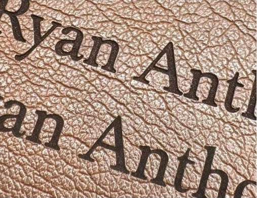 Actual personalization sample for this Bible