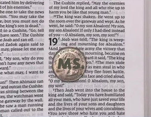 Print sample for this Bible