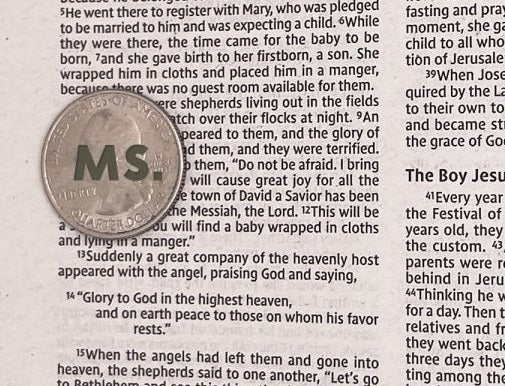 Print sample for this Bible