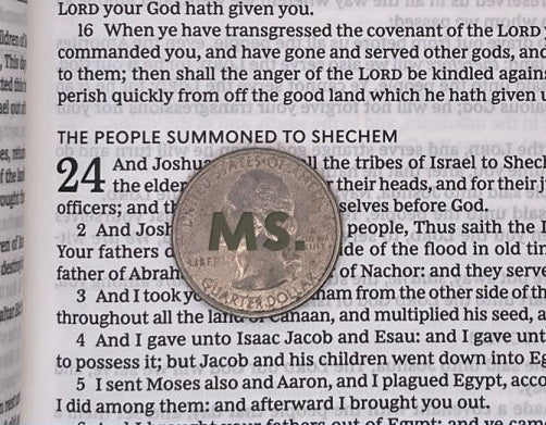 Print sample for this Bible