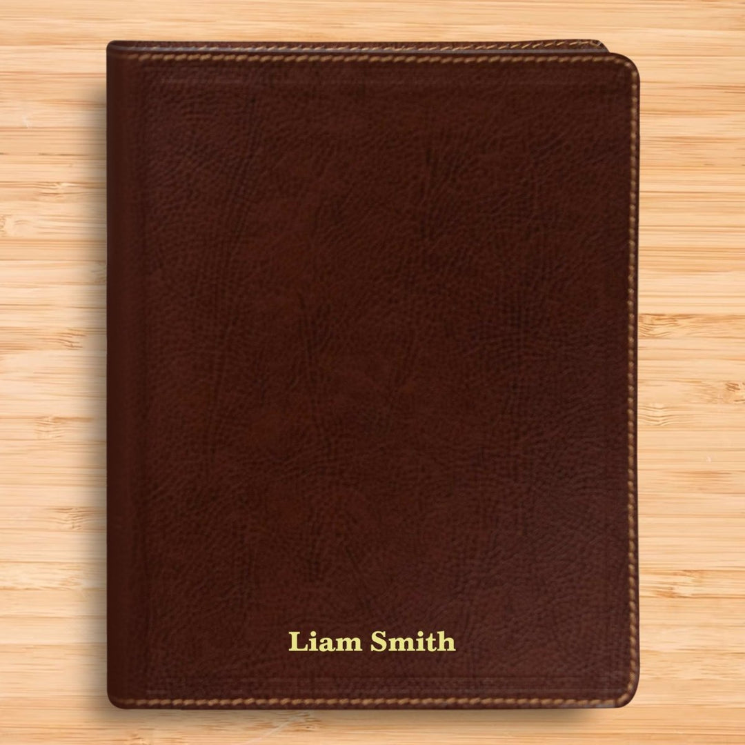 Personalized NKJV Holy Bible Bonded Leather Note Taking Bible New King James Version Bible Custom with Name, Date or Text Gift for Christian & Religious Celebrations | Shepherds Shelf - Shepherds Shelf