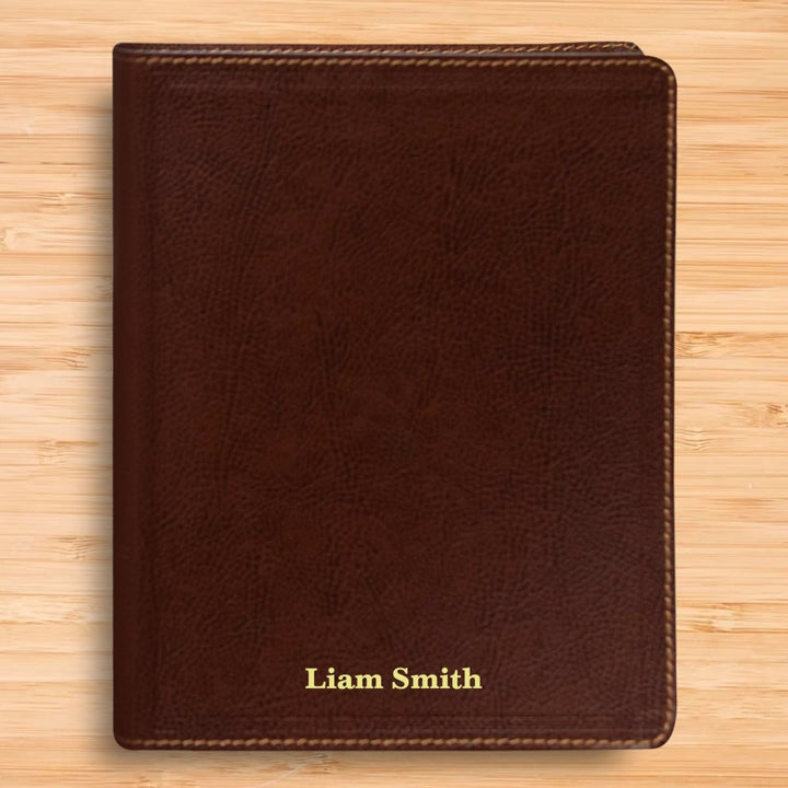 Personalized NKJV Holy Bible Bonded Leather Note Taking Bible New King James Version Bible Custom with Name, Date or Text Gift for Christian & Religious Celebrations | Shepherds Shelf - Shepherds Shelf