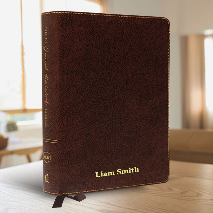 Personalized NKJV Holy Bible Bonded Leather Note Taking Bible New King James Version Bible Custom with Name, Date or Text Gift for Christian & Religious Celebrations | Shepherds Shelf - Shepherds Shelf
