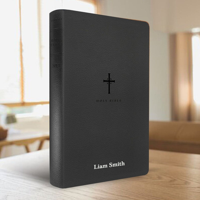 NLT Black Standard Size Thinline Holy Bible Large Print