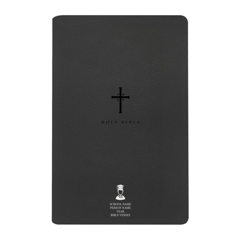NLT Black Standard Size Thinline Holy Bible Large Print