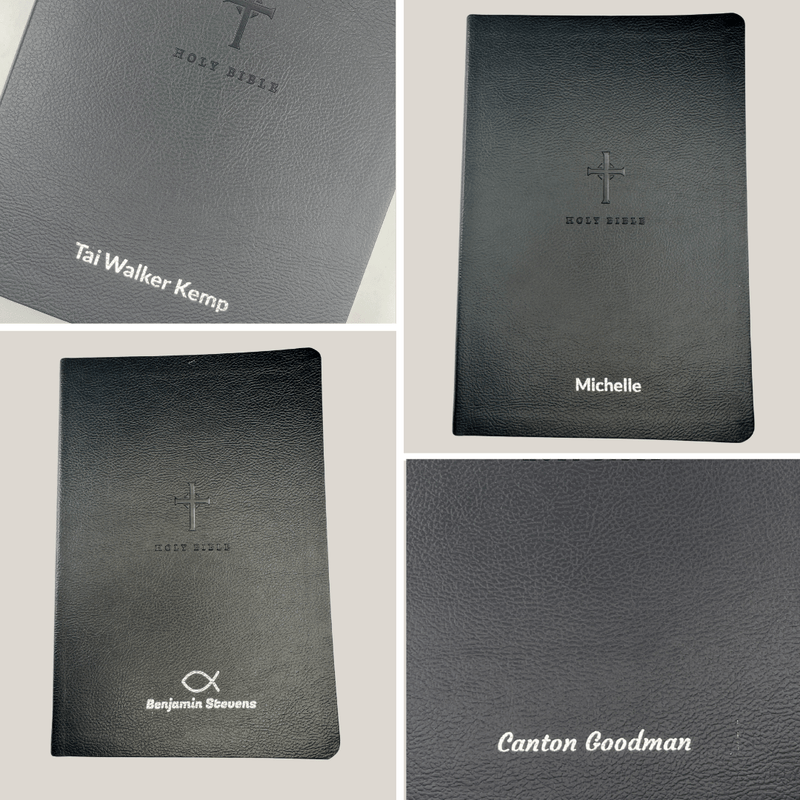 NLT Black Standard Size Thinline Holy Bible Large Print