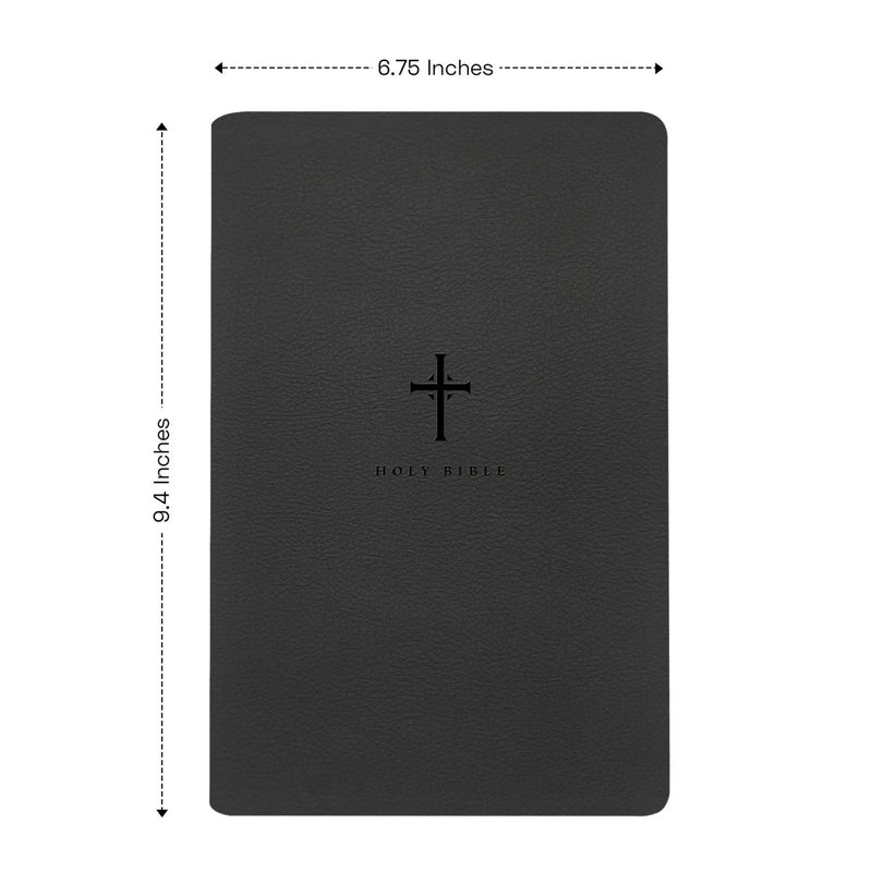 NLT Black Standard Size Thinline Holy Bible Large Print