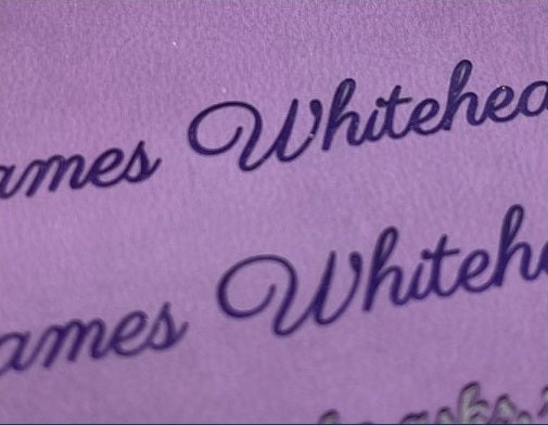 Actual personalization sample for this Bible
