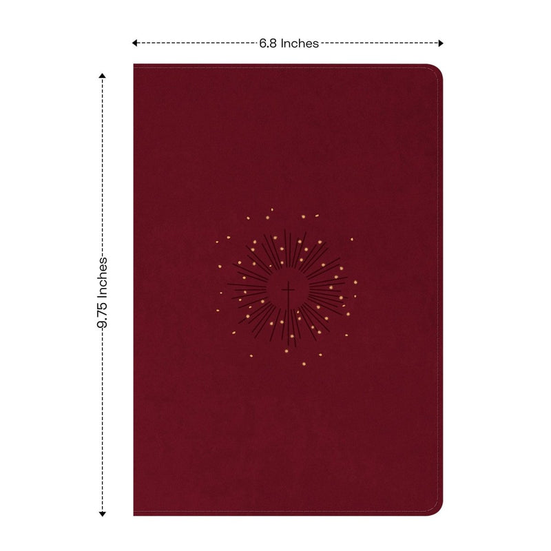 NLT Red Standard Size Premium Holy Bible Large Print