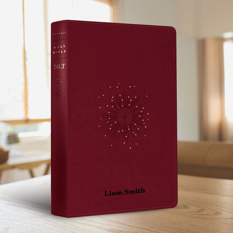 NLT Red Standard Size Premium Holy Bible Large Print