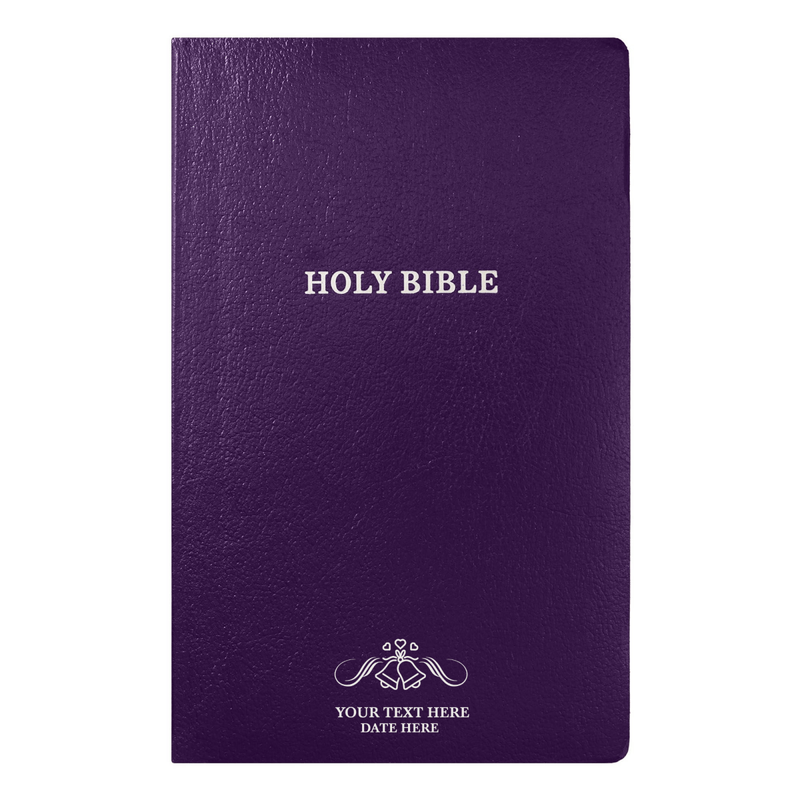KJV Purple Standard Size Holy Bible Small Print