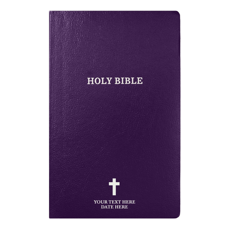 KJV Purple Standard Size Holy Bible Small Print