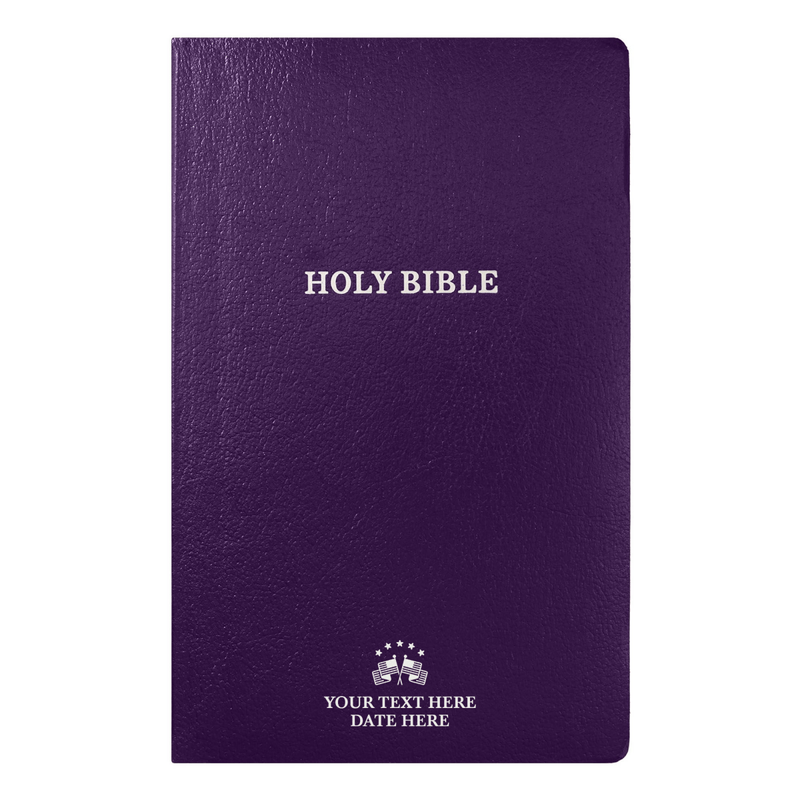 KJV Purple Standard Size Holy Bible Small Print