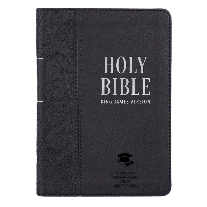 KJV Black Compact Size Holy Bible Large Print