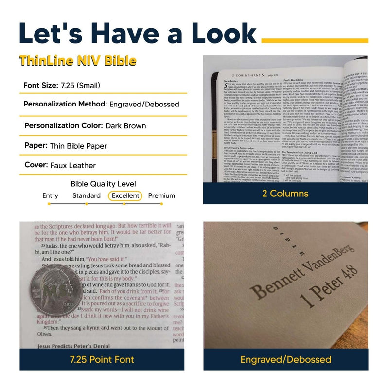 NLT Taupe Standard Size Trutone Holy Bible Small Print