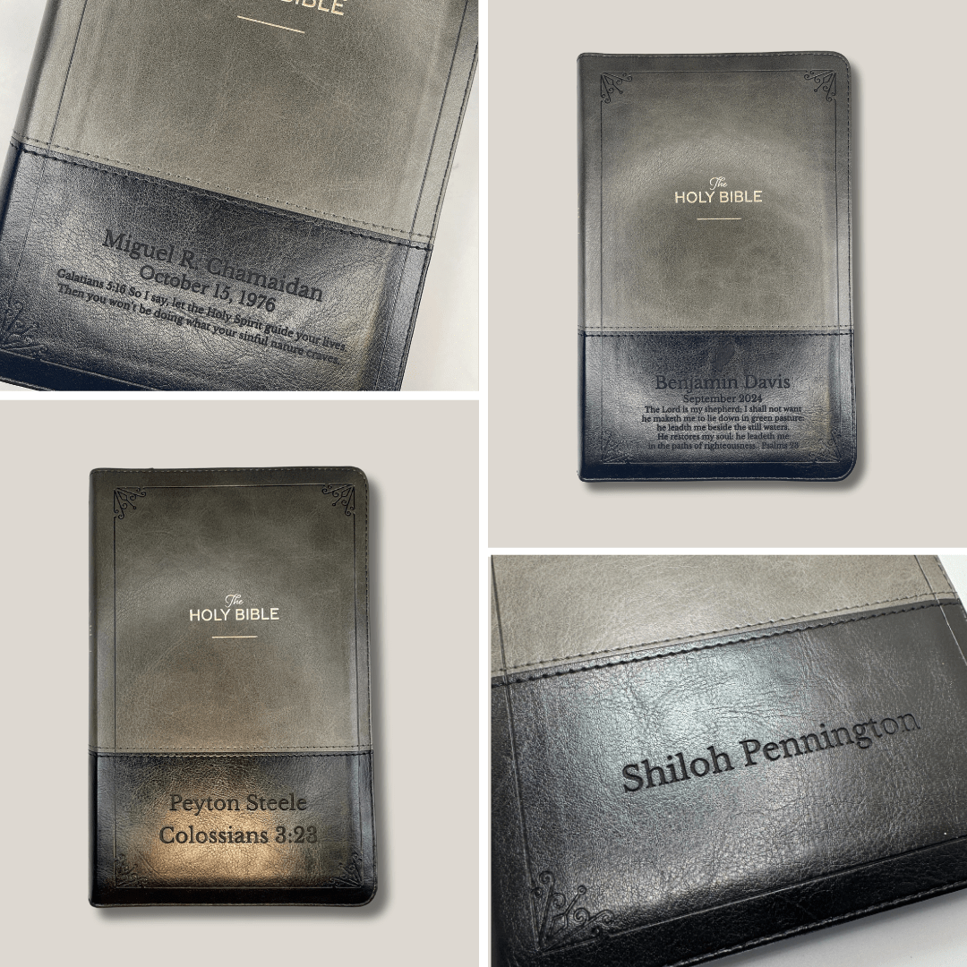 Personalized Two Tone KJV Holy Bible | Shepherds Shelf - Shepherds Shelf