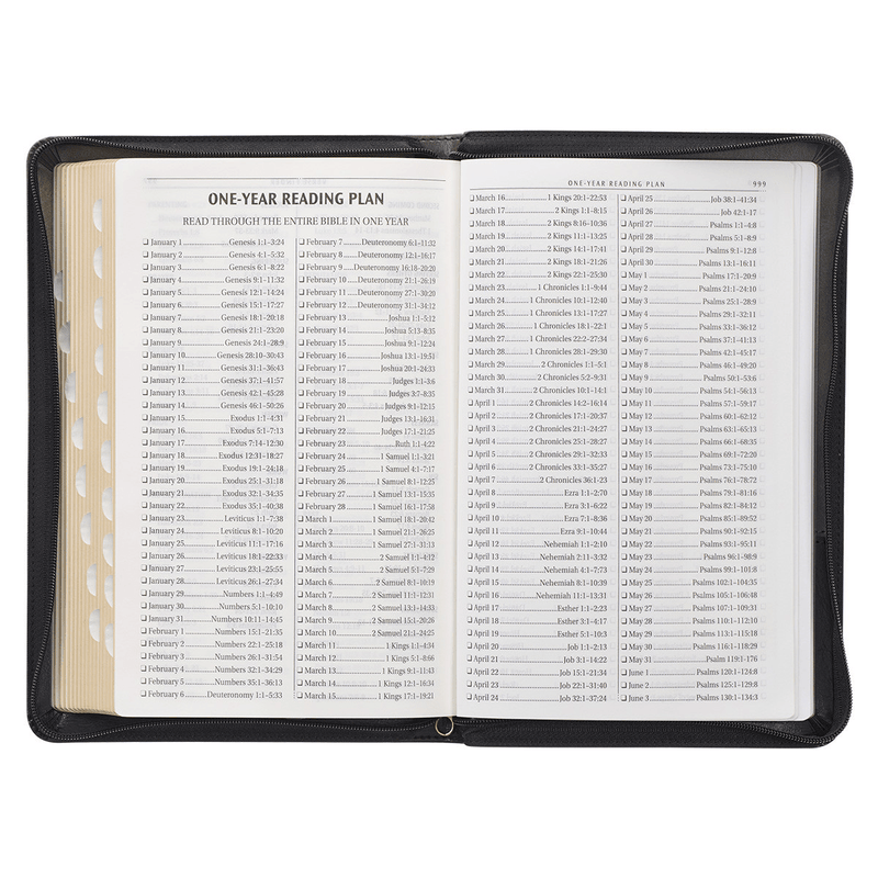 KJV Gray Black Standard Size Two Tone Holy Bible Small Print