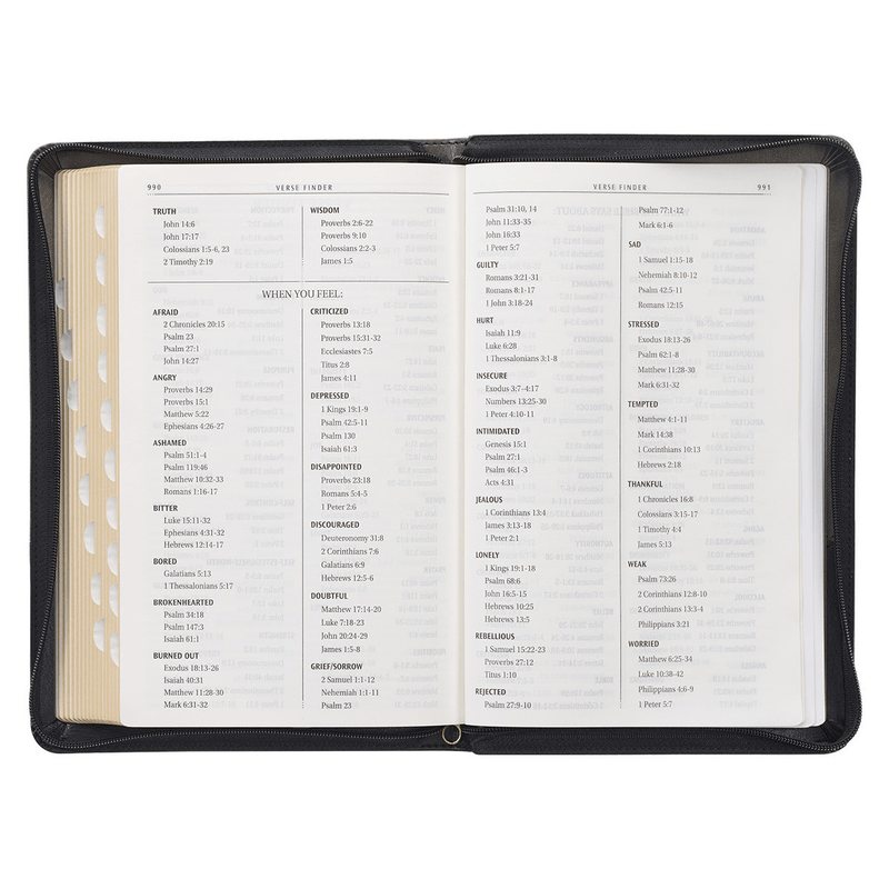 KJV Gray Black Standard Size Two Tone Holy Bible Small Print