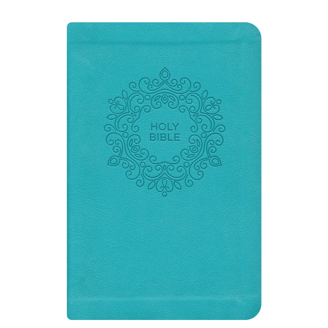 NKJV Blue Study Size Thinline Holy Bible Large Print