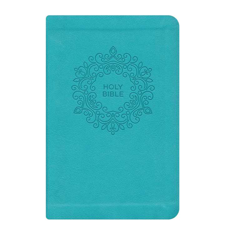 NKJV Blue Study Size Thinline Holy Bible Large Print