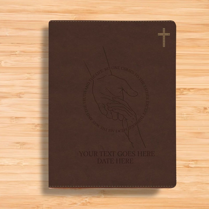 NIV Brown Standard Size Journaling Holy Bible Medium Print | Helping Hand