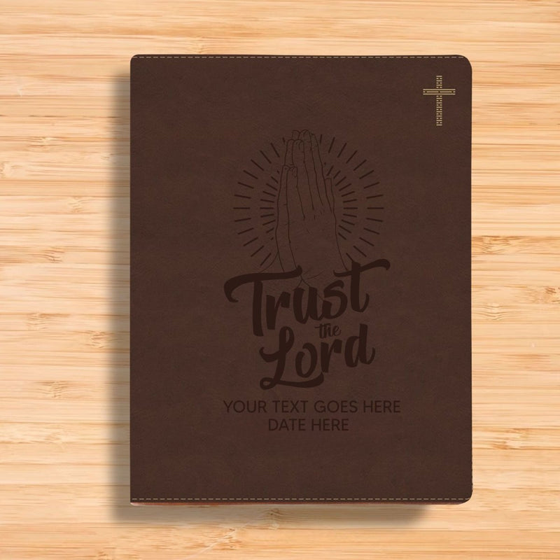 Personalized NIV Journaling Bible With Trust the Lord Full Cover | Shepherds Shelf