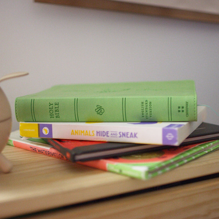 ESV Green Compact Size Kids Holy Bible Small Print