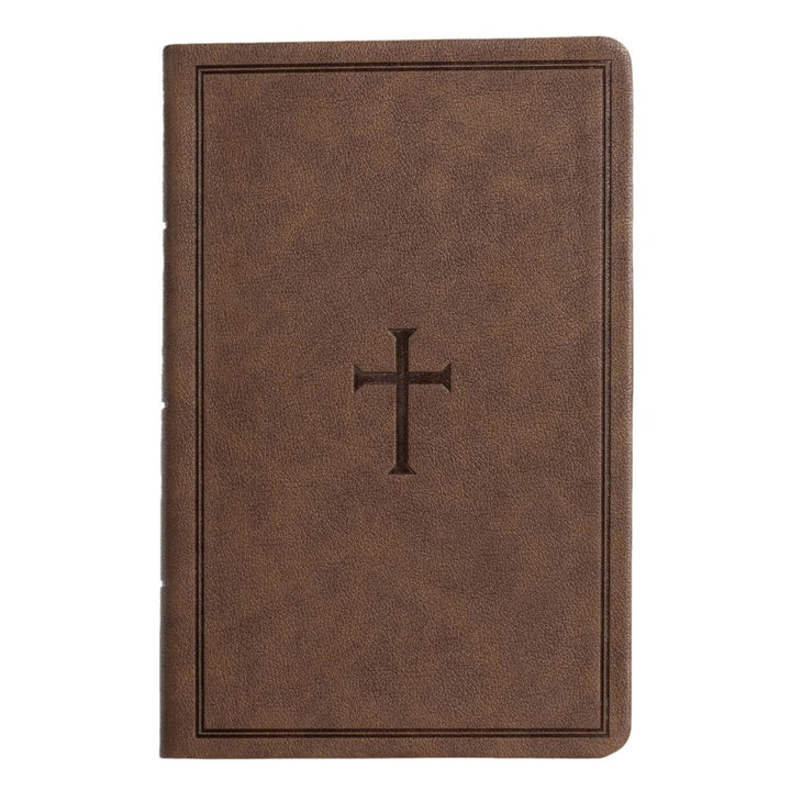 CSB Brown Standard Size Holy Bible Large Print with Index Tabs