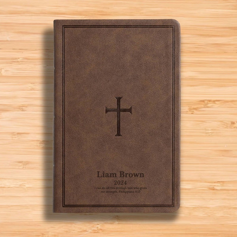 CSB Brown Standard Size Holy Bible Large Print with Index Tabs