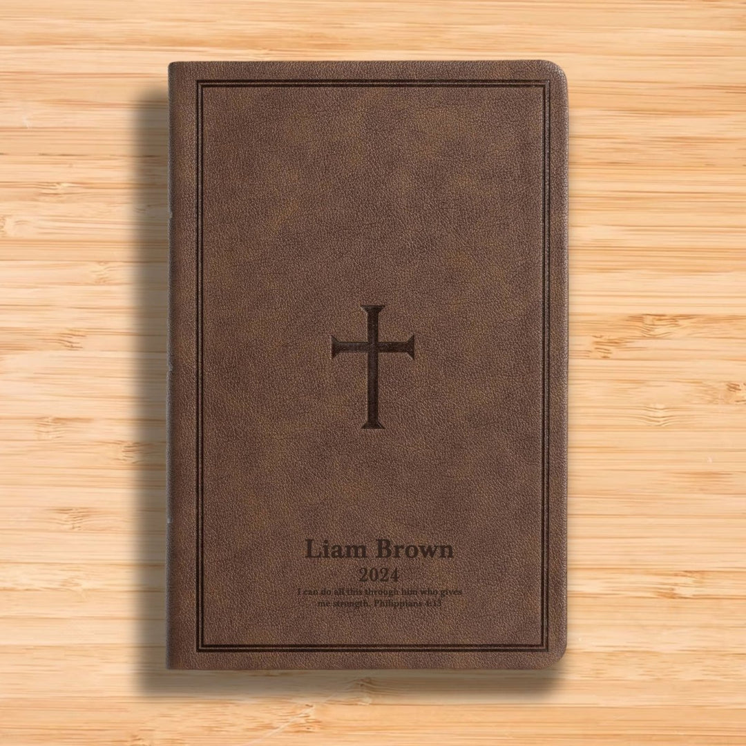 CSB Brown Standard Size Holy Bible Large Print with Index Tabs