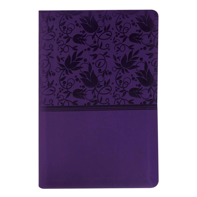 KJV Purple Standard Size Holy Bible Large Print with Index Tabs