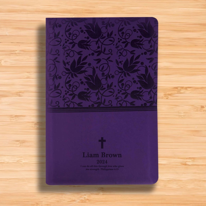 KJV Purple Standard Size Holy Bible Large Print with Index Tabs