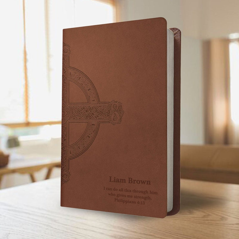 NLT Premium Leather Standard Size Holy Bible Medium Print