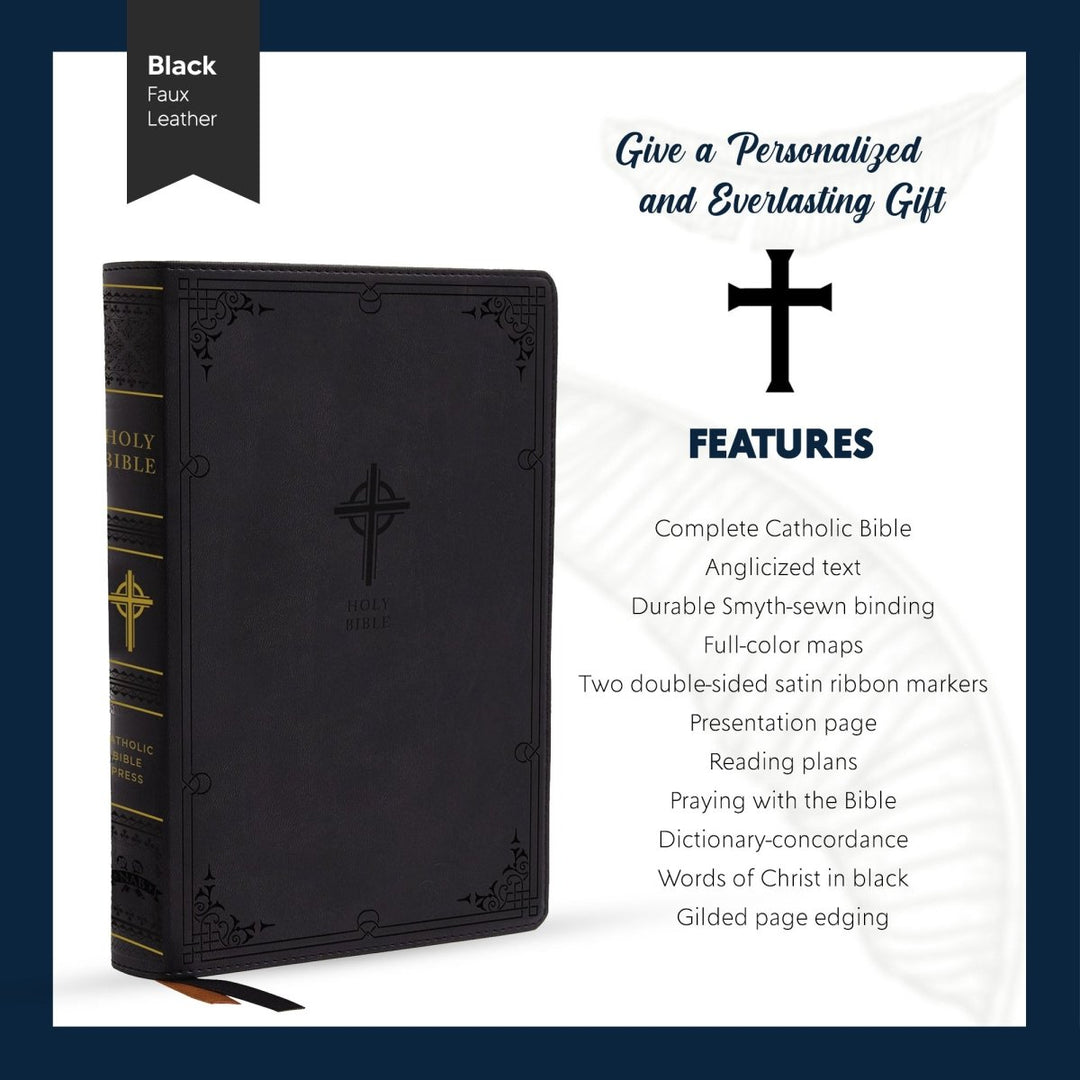 NABRE Black Study Size Holy Bible Large Print