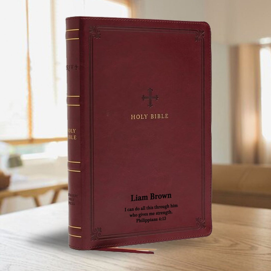 NRSV Red Study Size Holy Bible Large Print | Catholic Standard