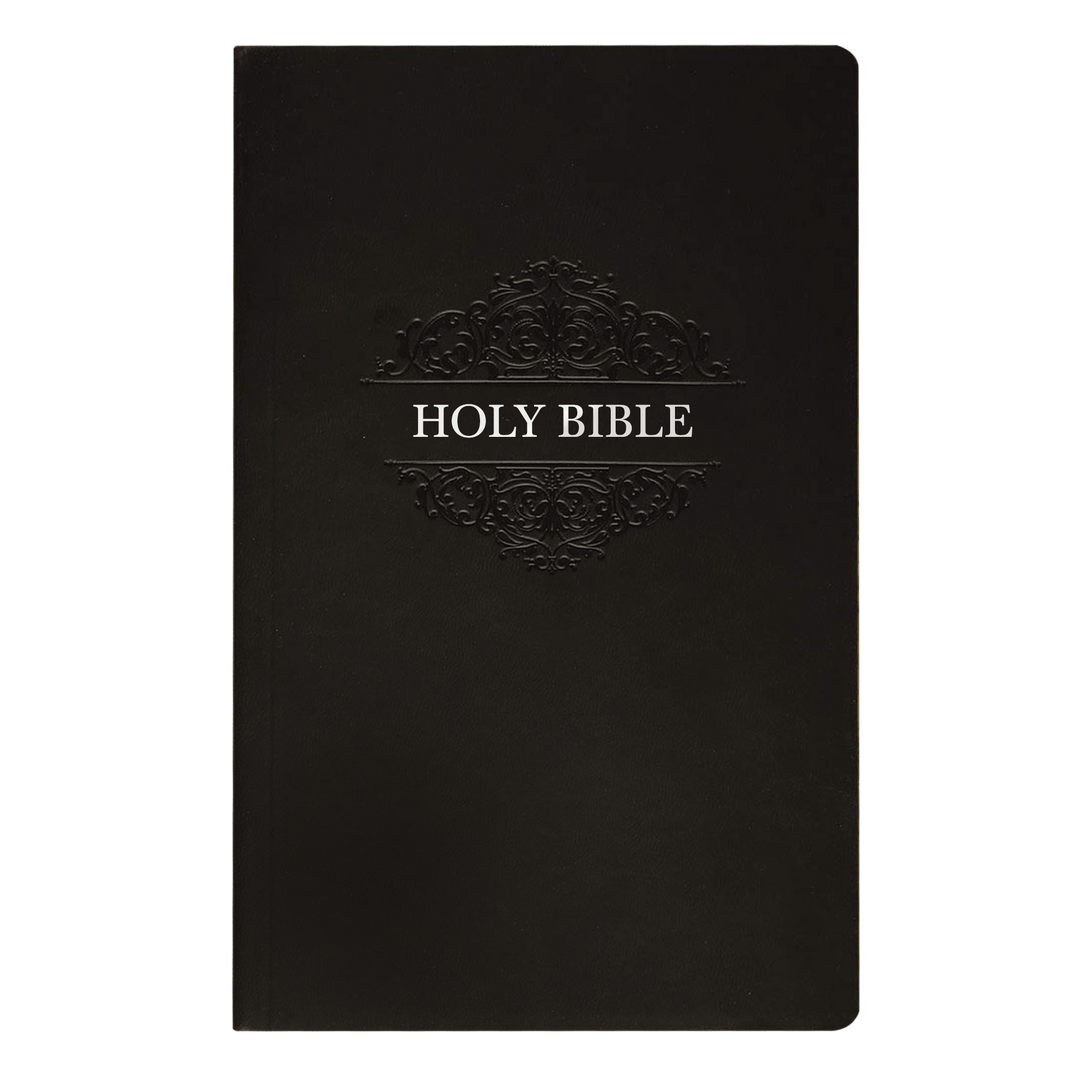 NIV Black Standard Size Soft Touch Holy Bible Small Print