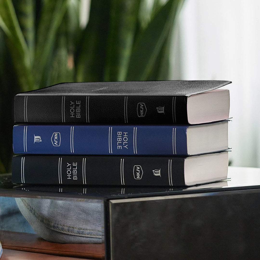 NKJV Black Standard Size Holy Bible Small Print