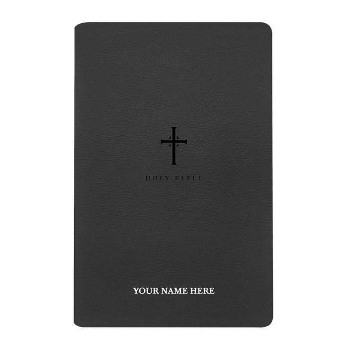 Large black personalized Bible