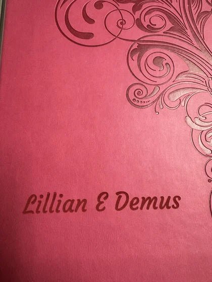 Personalized KJV Pink Standard Size Holy Bible Large Size; customer photo by Lilian Cannon