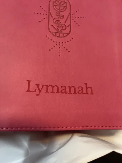 Personalized ESV Berry Pink Compact Size Kids Holy Bible Small Print; customer photo by Lymanah Johnson
