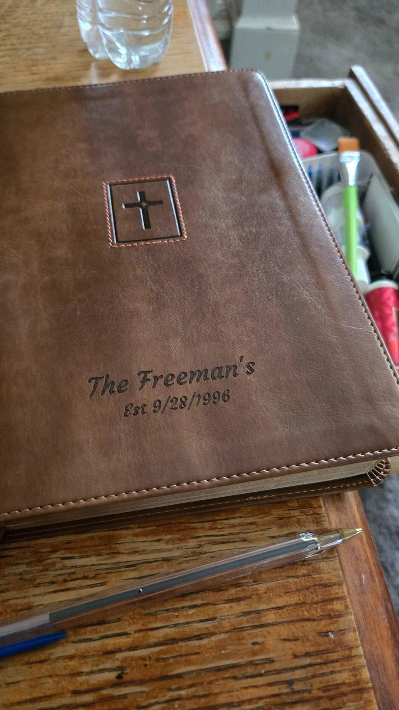 Customer photo of NIV Brown Standard Size Thinline Holy Bible Large Print, shared by Terry Freeman with this review