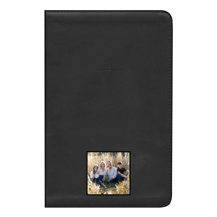 Your Color Photo NLT Black Standard Size TruTone Holy Bible Small Print