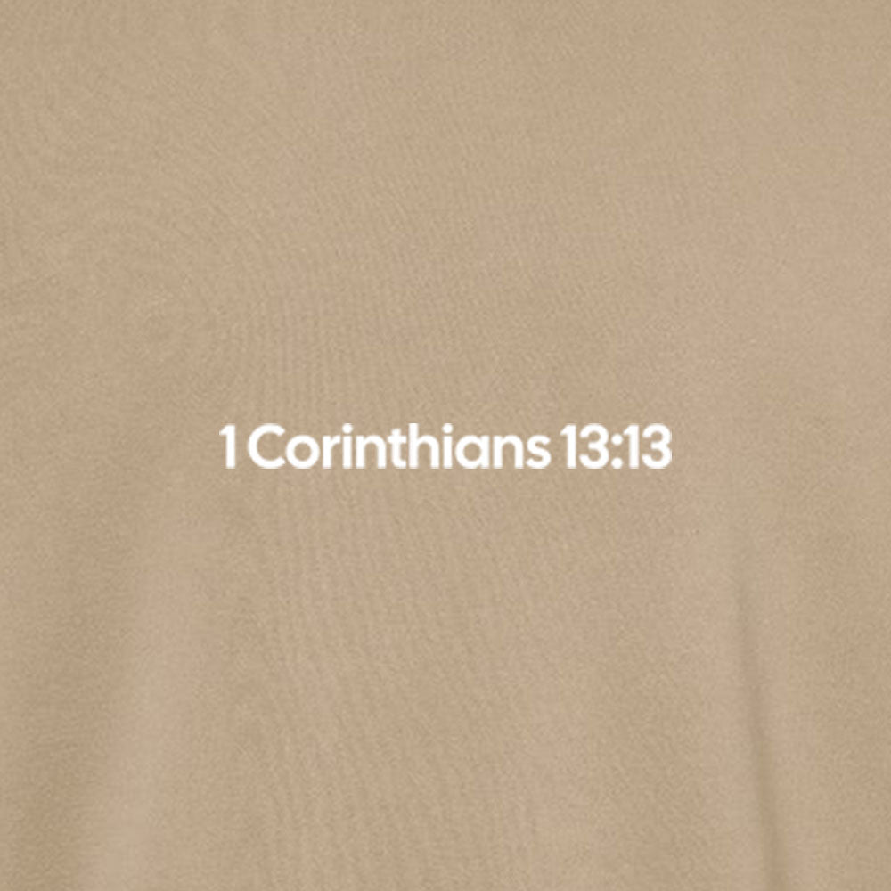 1 Corinthians 13:13 Unisex Pigment - Dyed Crewneck Sweatshirt - Shepherds Shelf
