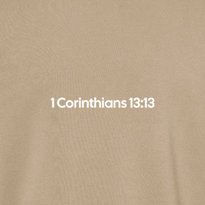 1 Corinthians 13:13 Unisex Pigment - Dyed Crewneck Sweatshirt - Shepherds Shelf