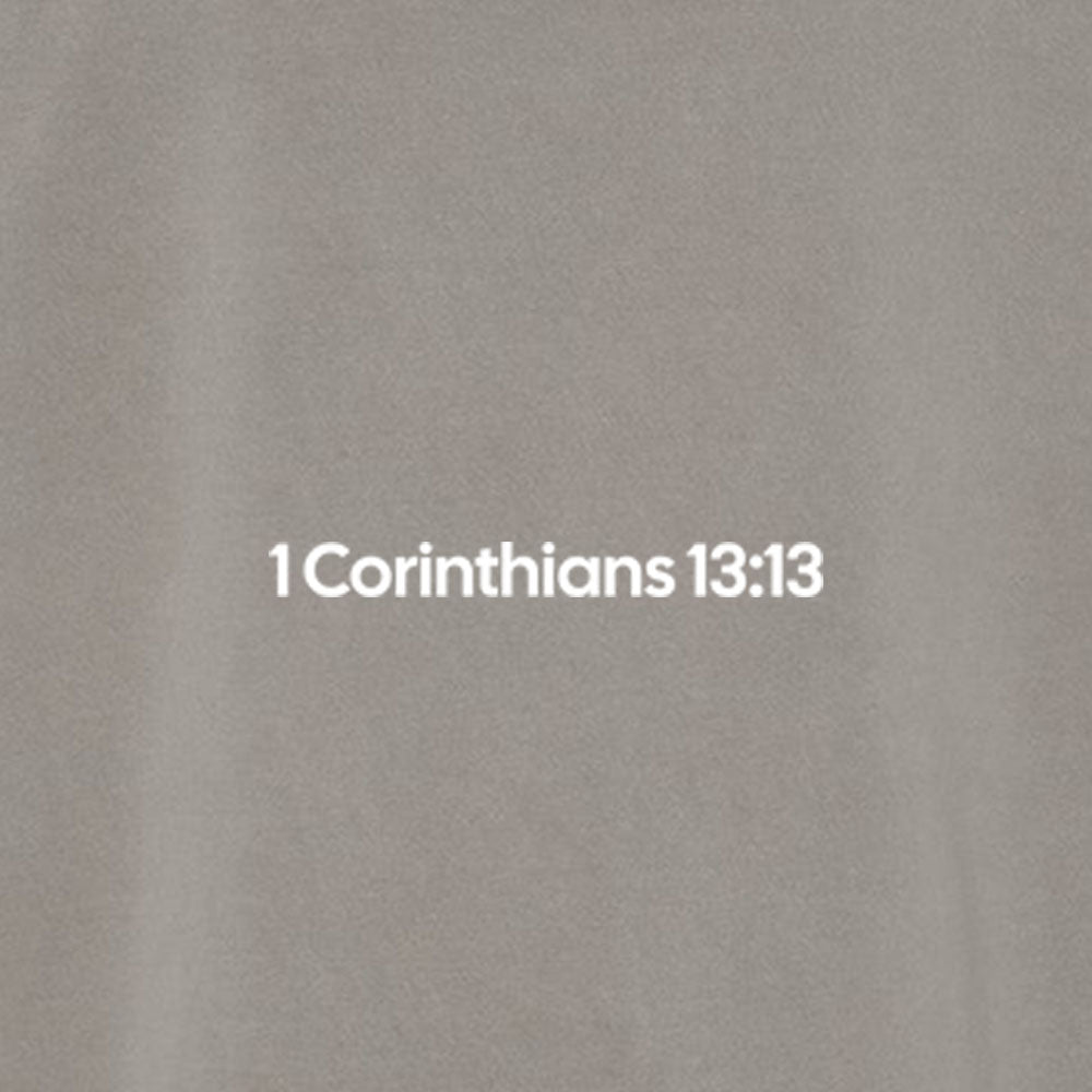 1 Corinthians 13:13 Unisex Pigment - Dyed Hoodie Sweatshirt - Shepherds Shelf