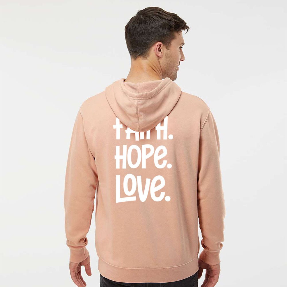 1 Corinthians 13:13 Unisex Pigment - Dyed Hoodie Sweatshirt - Shepherds Shelf