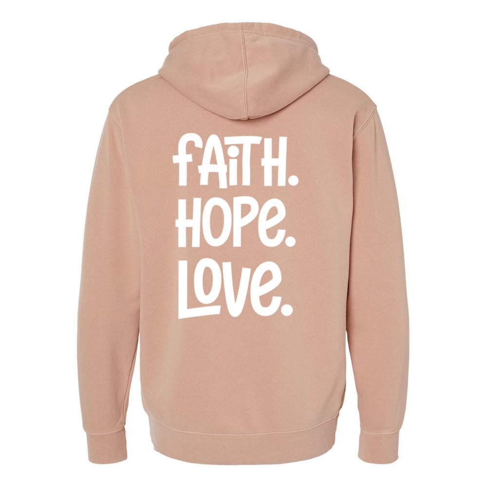 1 Corinthians 13:13 Unisex Pigment - Dyed Hoodie Sweatshirt - Shepherds Shelf